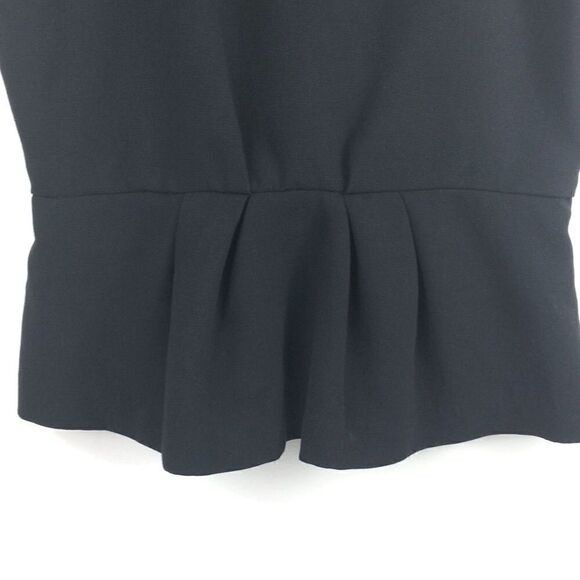 Worthington jeweled black peplum sleeveless top-PL - Picture 6 of 7